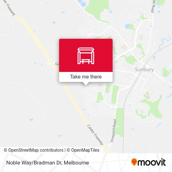 Noble Way/Bradman Dr map