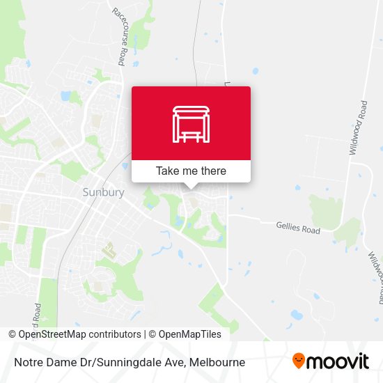 Notre Dame Dr/Sunningdale Ave map