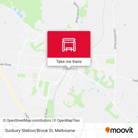 Sunbury Station/Brook St map