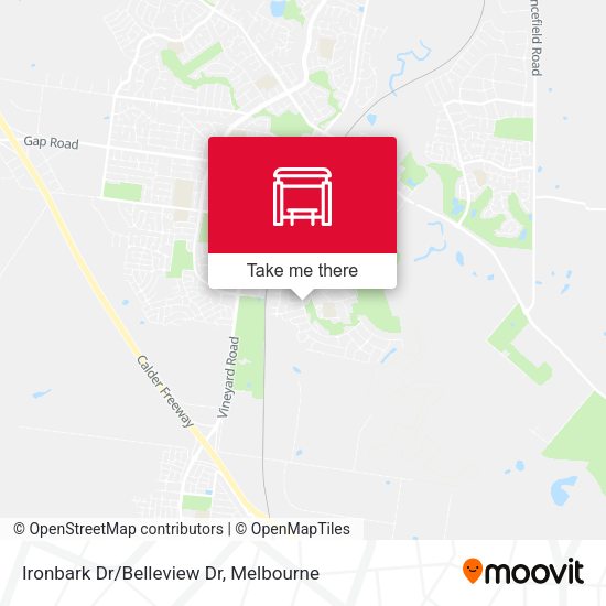 Ironbark Dr/Belleview Dr map