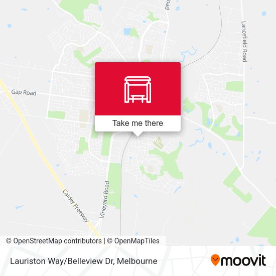 Lauriston Way/Belleview Dr map