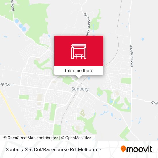 Sunbury Sec Col/Racecourse Rd map