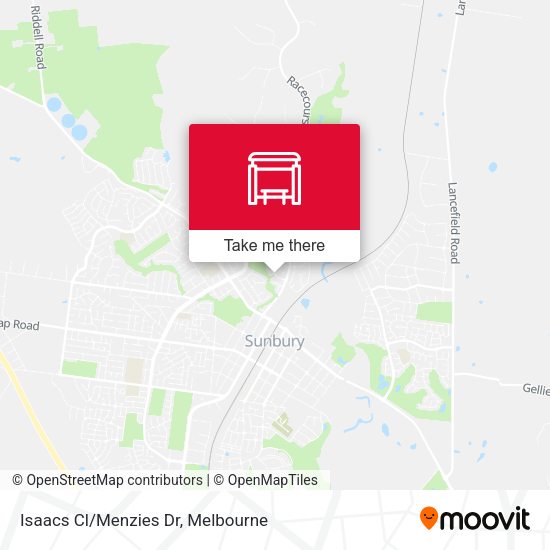 Isaacs Cl/Menzies Dr map