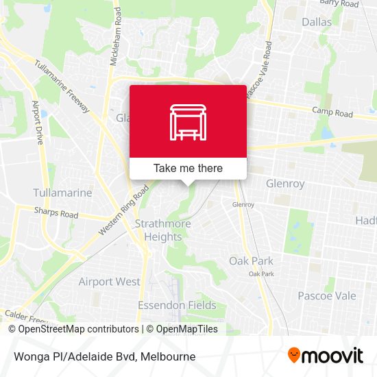 Wonga Pl/Adelaide Bvd map