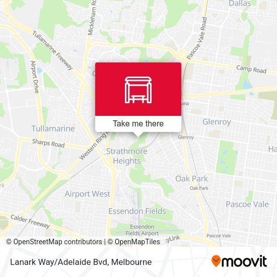 Lanark Way/Adelaide Bvd map