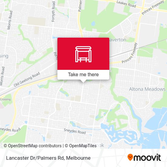 Lancaster Dr/Palmers Rd map