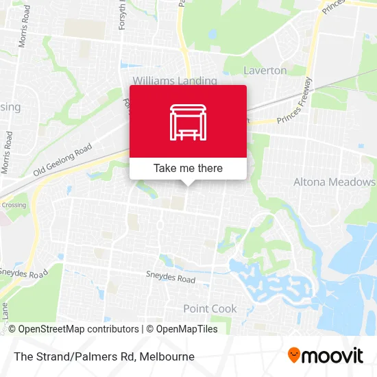 Mapa The Strand/Palmers Rd