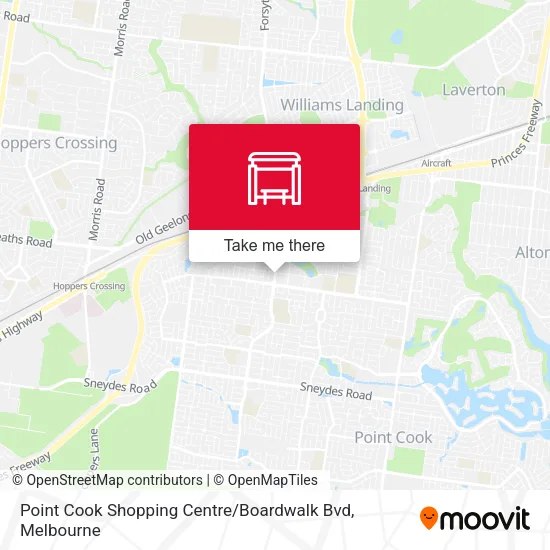 Mapa Point Cook Shopping Centre / Boardwalk Bvd