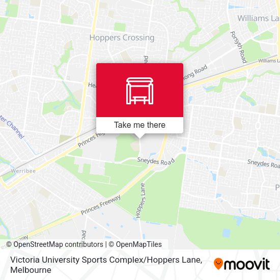 Victoria University Sports Complex / Hoppers Lane map