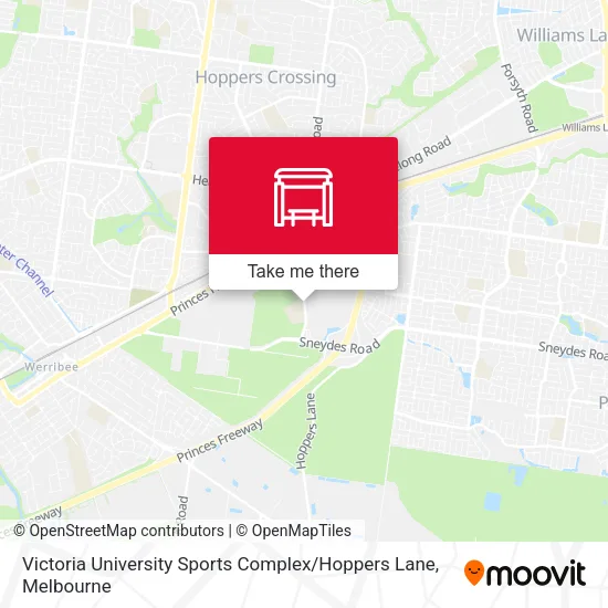 Victoria University Sports Complex / Hoppers Lane map