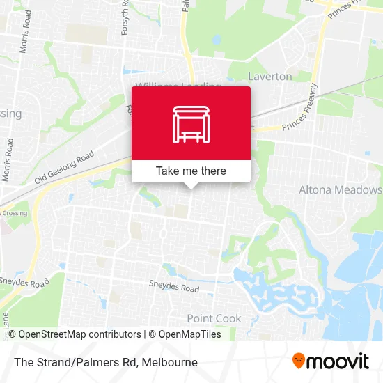 Mapa The Strand/Palmers Rd