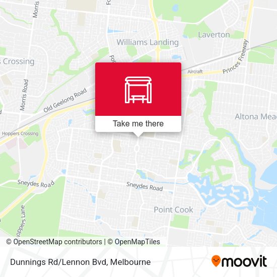 Dunnings Rd/Lennon Bvd map