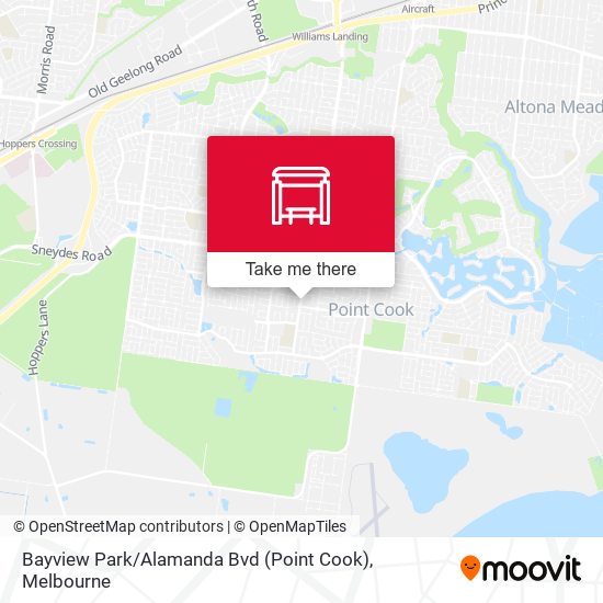 Mapa Bayview Park / Alamanda Bvd (Point Cook)