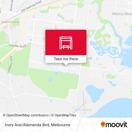 Ivory Ave/Alamanda Bvd map