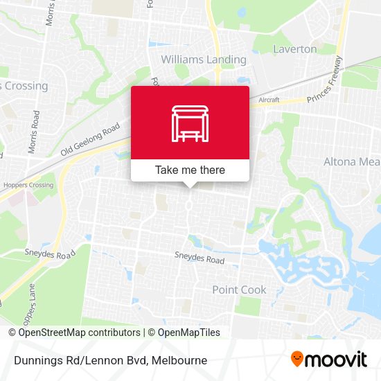 Dunnings Rd/Lennon Bvd map