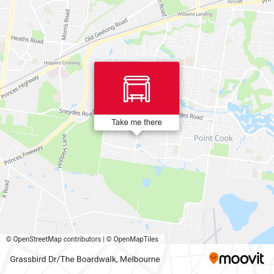 Grassbird Dr/The Boardwalk map