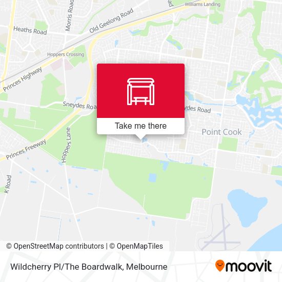 Wildcherry Pl/The Boardwalk map