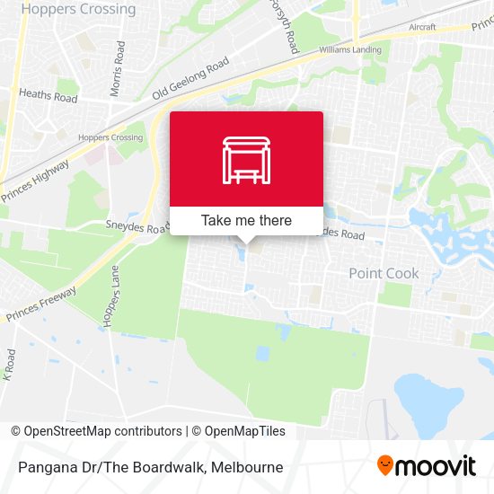 Pangana Dr/The Boardwalk map