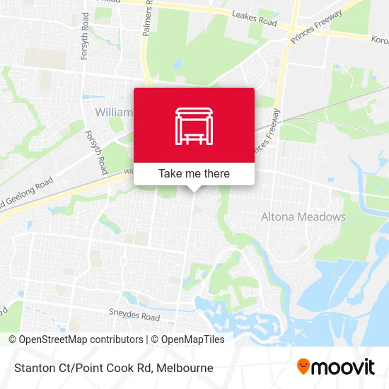 Mapa Stanton Ct/Point Cook Rd