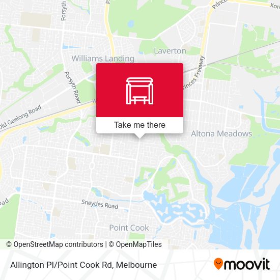 Allington Pl/Point Cook Rd map