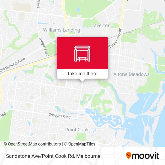 Mapa Sandstone Ave/Point Cook Rd