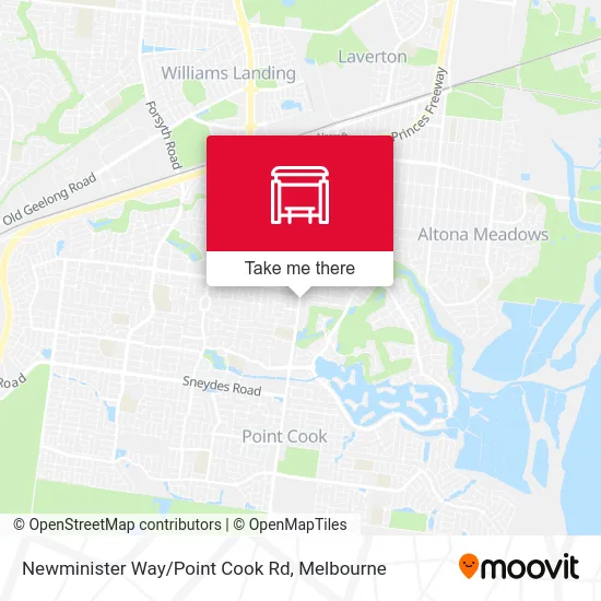 Mapa Newminister Way/Point Cook Rd