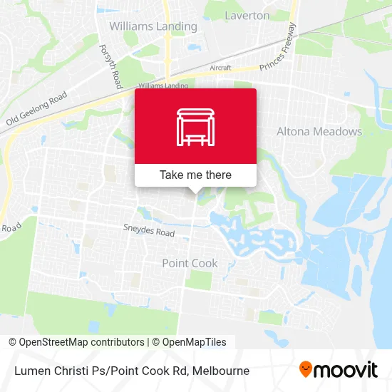 Mapa Lumen Christi Ps/Point Cook Rd