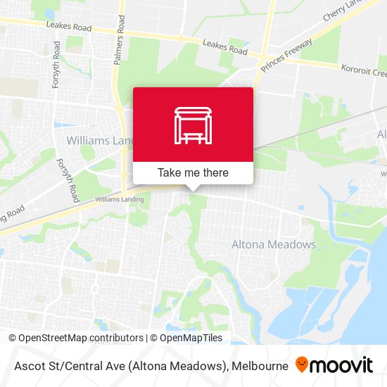 Ascot St / Central Ave (Altona Meadows) map