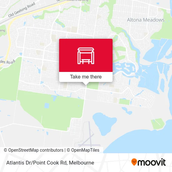 Mapa Atlantis Dr/Point Cook Rd