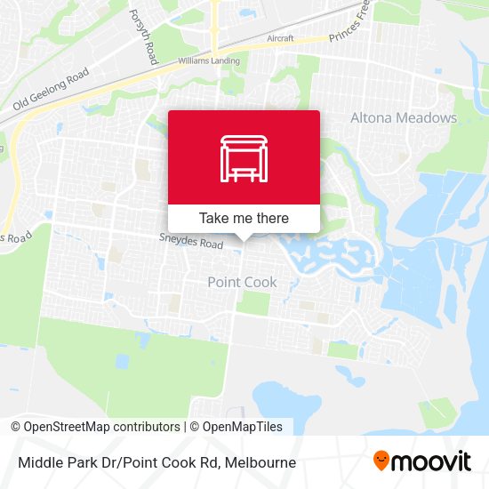 Middle Park Dr/Point Cook Rd map