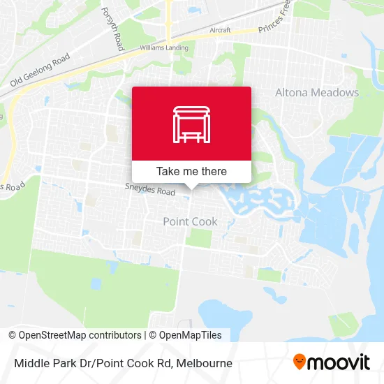 Mapa Middle Park Dr/Point Cook Rd