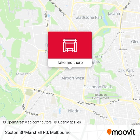 Sexton St/Marshall Rd map