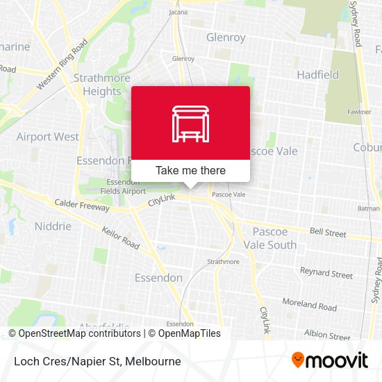 Loch Cres/Napier St map