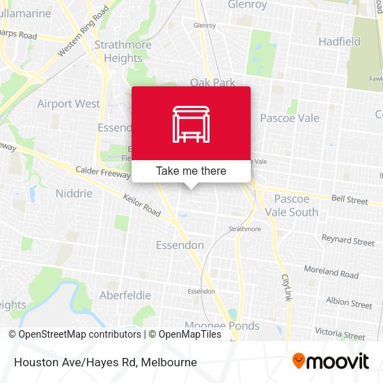 Houston Ave/Hayes Rd map