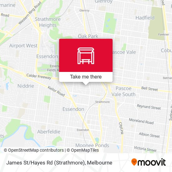 James St/Hayes Rd (Strathmore) map