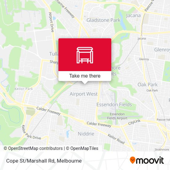 Cope St/Marshall Rd map