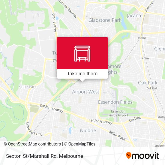 Sexton St/Marshall Rd map
