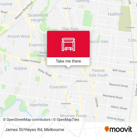 James St/Hayes Rd map