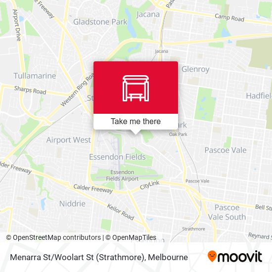 Menarra St / Woolart St (Strathmore) map