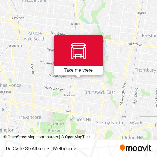 De Carle St/Albion St map