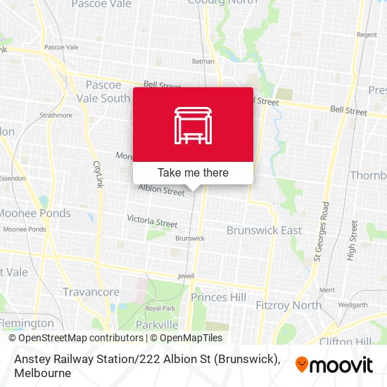 Anstey Railway Station / 222 Albion St (Brunswick) map