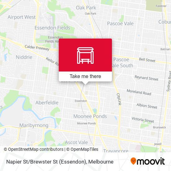 Napier St / Brewster St (Essendon) map