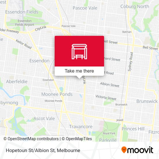 Hopetoun St/Albion St map