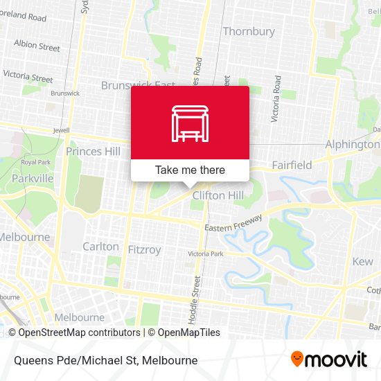 Queens Pde/Michael St map