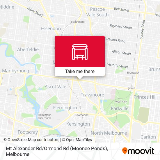 Mt Alexander Rd / Ormond Rd (Moonee Ponds) map