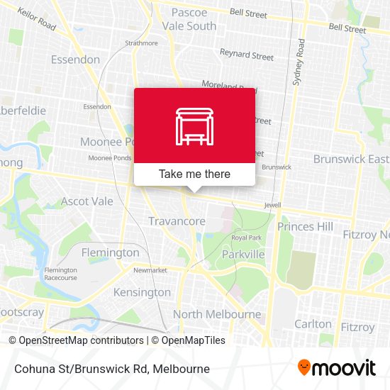 Cohuna St/Brunswick Rd map