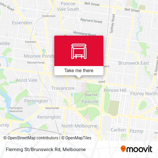 Fleming St/Brunswick Rd map