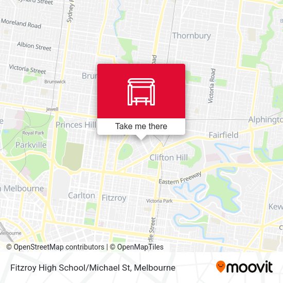 Fitzroy High School/Michael St map