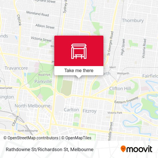Rathdowne St/Richardson St map