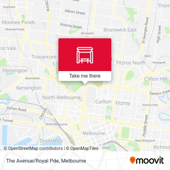 The Avenue/Royal Pde map
